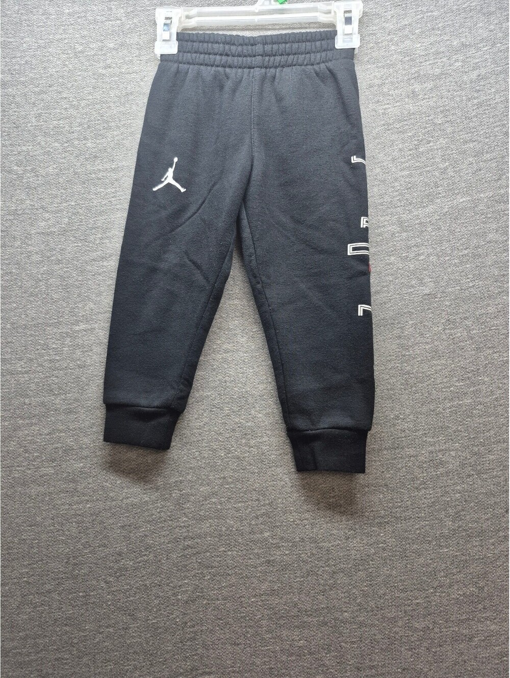 Jordan Toddler Black Fleece Jogger Pants, Size 3T b603